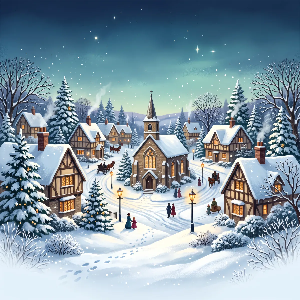 Victorian Village bauble concept art