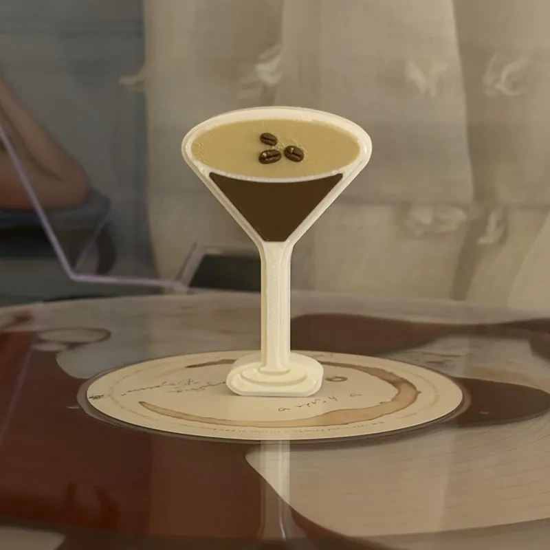 Espresso Martini vinyl record topper
